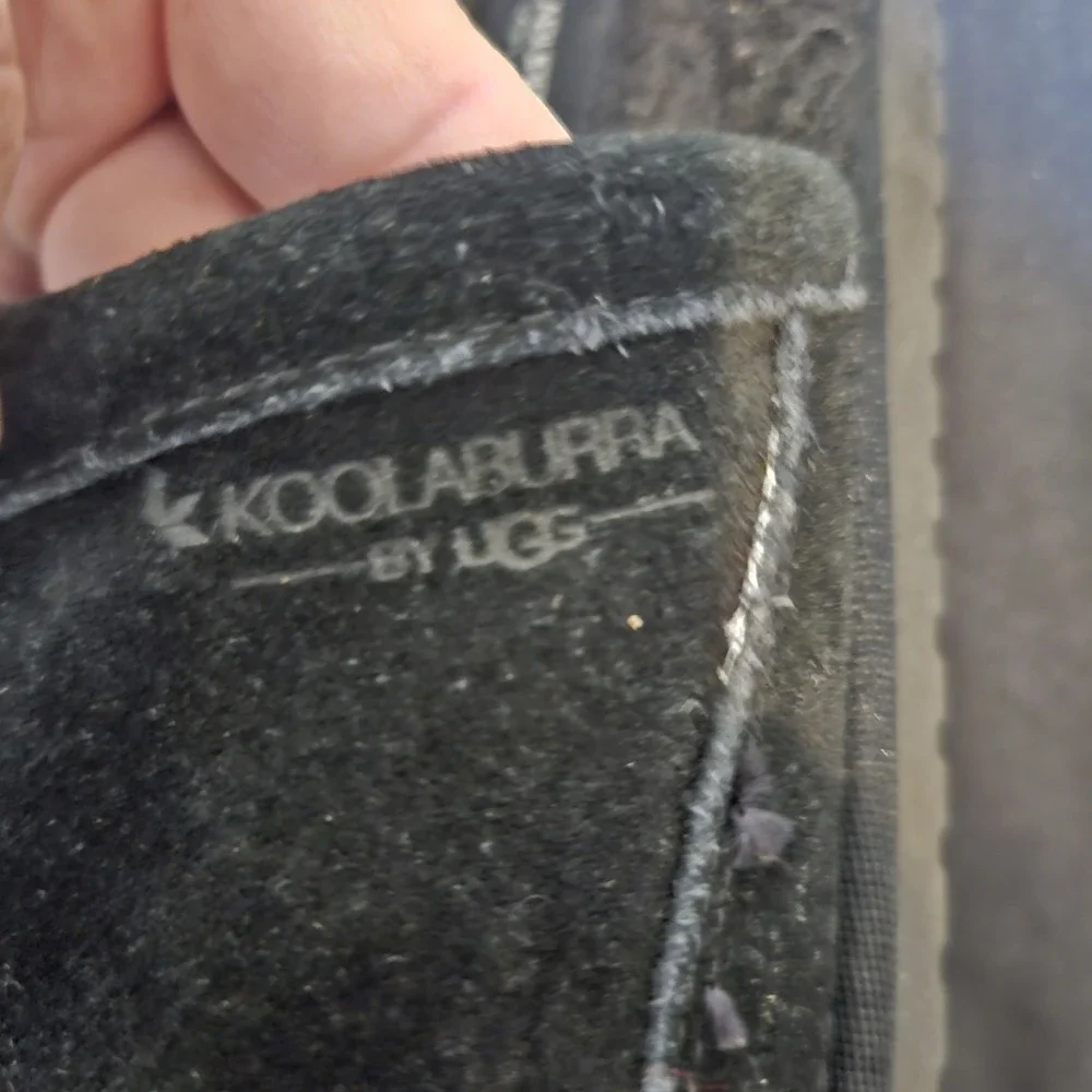 Koolaburra by UGG Mens Graisen Suede Scuff Slippers Black 1105891 Size 10